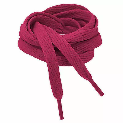£5.49 • Buy Flat Replacement Trainer Shoelaces Woven Polyester 8mm Width Shoe Laces Colour