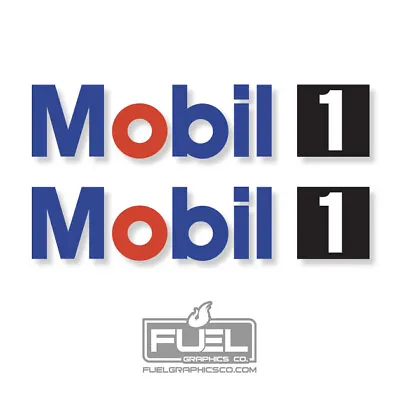 Mobil 1 Premium Vinyl Decal 2-Pack - 12  15  Or 24  - Oil & Gas Company Logo • $16.69