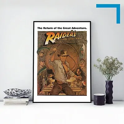 1981 INDIANA JONES RAIDERS OF THE LOST ARK - Movie Film Poster Print A3 A4 A5 • £9.25