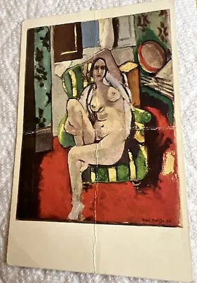 Henri Matisse - Odalisque With A Tambourine Postcard Nude Risqué Rare • $49