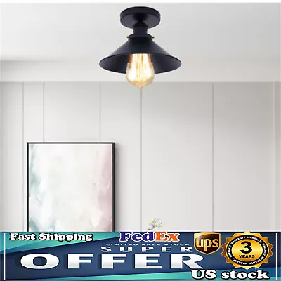 Vintage Hanging Ceiling Lamp Fixture Rustic Industrial Outdoor Pendant Light NEW • $19