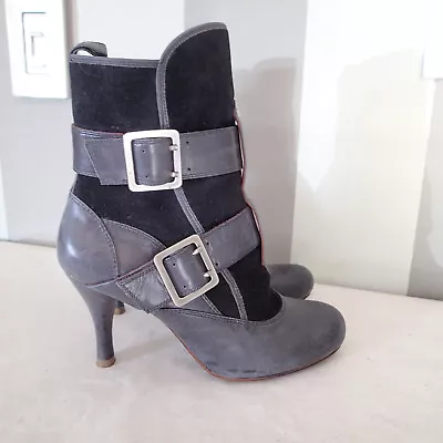  MODERN VINTAGE Boots  SHOES BOOTS SZ 36.5LEATHER F • $39.95