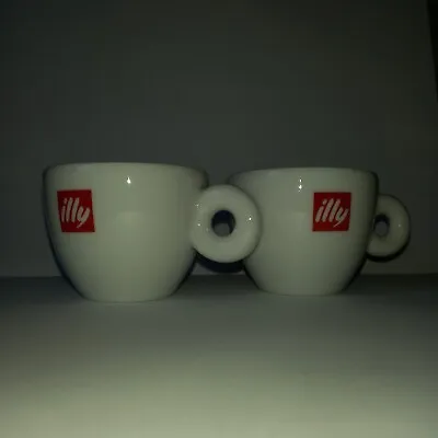 £3.20 • Buy Pair Of 2 Illy Espresso Cups