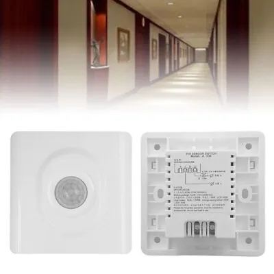 PIR Infrared Motion Sensor Detector Wall Light Switch Automatic ON/OFF Home New • £8.54