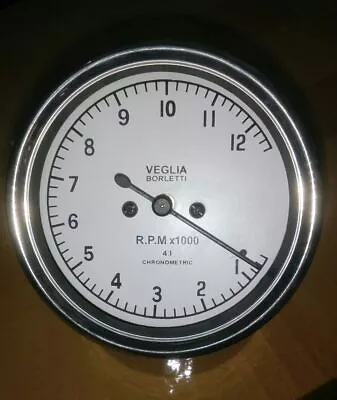 Veglia Borletti Tachometer WHITE FACE DUCATI 12000 Rpm 4:1 Replica 80 Mm Fitment • $22.49