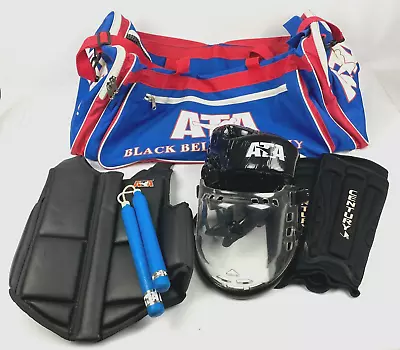 ATA Taekwondo Karate Martial Arts Sparring Gear Helmet Duffel Bag Youth • $69.50