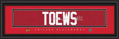 Chicago Blackhawks Jonathan Toews Signature Framed Print - NFL Poster Man Cave • $29.95