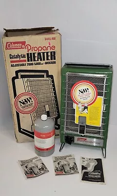 Vintage Coleman 2000-5000 BTU Propane Catalytic Portable Camping Heater 5445-708 • $58