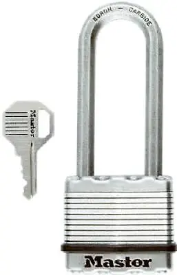 Master Lock Magnum Keyed 2.5 Inch Long Shackle 15/16 Inch Wide W/ 2 Keys • $13.99