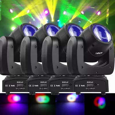 4PCS 100W Gobo RGBW LED Moving Head Light DJ Beam Stage Spot Lighting Disco Show • $77.39