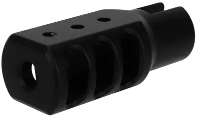 Muzzle Brake For Ruger 10/22 .22lr Tanker Style Bolt On No Gunsmithing Black  • $15.98