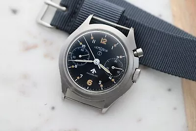 Lemania Monopusher Series 3 6bb RAF Military Chronograph C.1960 • £4150