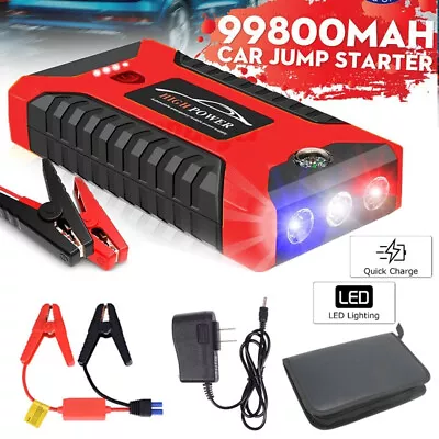 99800mAh 12V Car Jump Starter Pack Booster Charger Battery Power Bank • $61.99