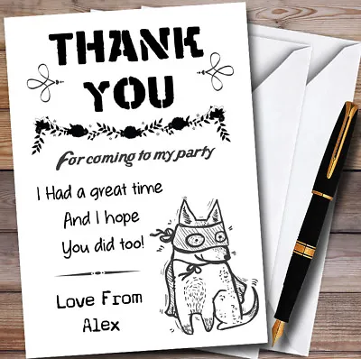 Fancy Dress Personalised Halloween Personalised Halloween Party Thank You Cards • £69.95