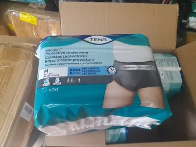 Tena ProSkin Maximum Absorbency Incontinence Underwear For Men Medium 20 Count • $18.99