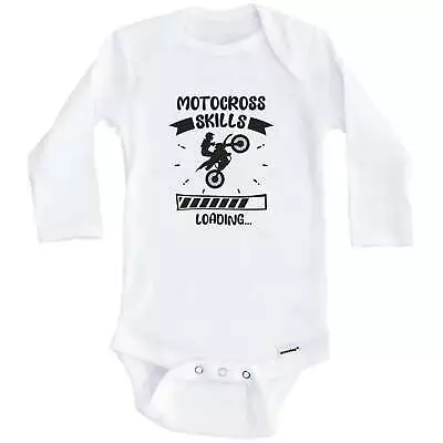 Motocross Skills Loading Funny Motocross Long Sleeve Baby Bodysuit • $24.99