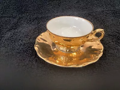 Vintage Coffee Cup Duo Gold Finish Bavaria Germany • $19