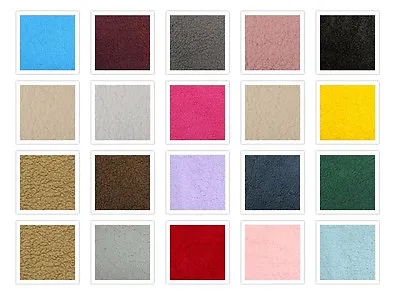 18 Colors Available  Synthetic Minky Sherpa Lambs Wool Blanket Pillow Fabric  • £14.43