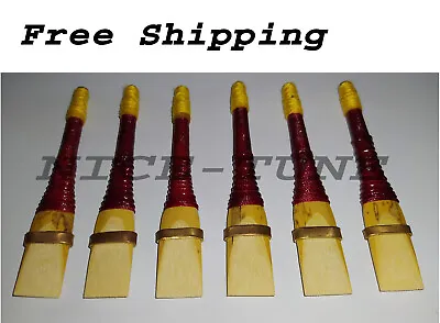 Uilleann Pipe Chanter Reed 6 Pcs Made With Spanish Cane 100% MoneyBack Guranted • £34.79