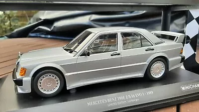 Minichamps Mercedes Benz MB W201 190E 2.5-16 EVO 1 Silver 155 036001 Autoart • $107.34