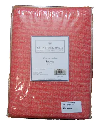 Kennebunk Home Decorative Throw Blanket Toss Stratus Sunset Mohair Blend 70 X50  • $17