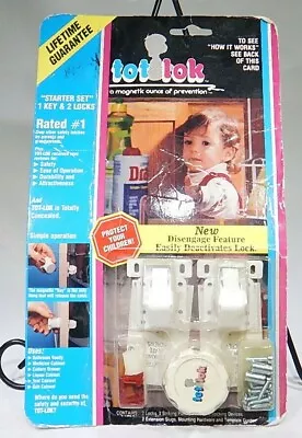 Magnetic Tot Lok Starter Set System With 2 Locks And One Key TF • $18.47