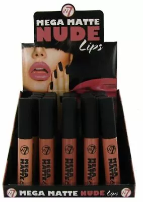 W7 Cosmetics Mega Matte Lips Nude - Caked Filthy Rich Loaded Mega & Billionaire  • £4.99