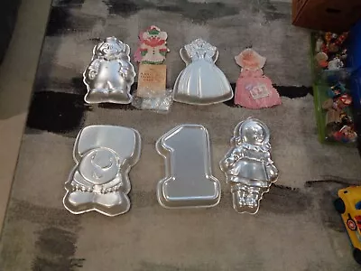 (5) Vintage Wilton Cake Pans Includes BARBIE • $14.99