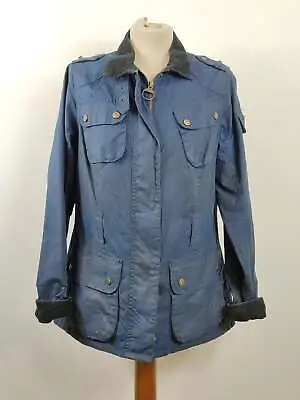 Barbour International Womens Medium Blue Jacket UK12 - Lady Navy Oakwood Jacket... • £165.20