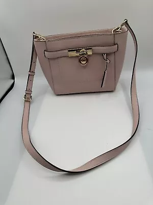 Michael Kors Hamilton Pink Saffiano Leather Small Crossbody Handbag • $39.99