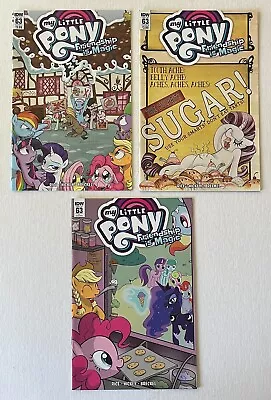 Idw: My Little Pony: Friendship Is Magic #63: Lot Of All 3 Cover Variants A B Ri • $12.99