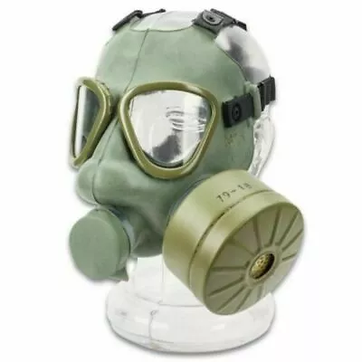 Serbian Military M1 Gas Mask Full Face Adult NBC With 60mm Filter Green NATO M59 • $39.99