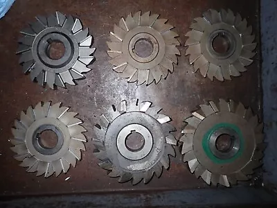 6 Side Mill Cutters 5  & 6  Used Lot • $50