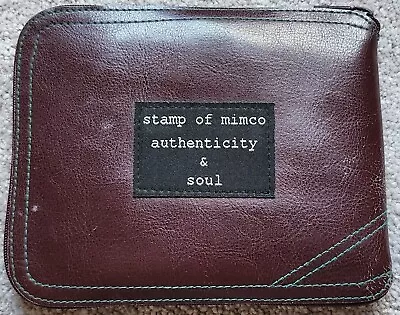 MIMCO - Non-Leather Burgundy Multicolour Zipped Around Foldable Tote Bag • $25.44