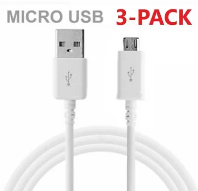 3x Pack Micro USB Fast Charging Cable Cord For Samsung Android Phone Charger  • $5.99