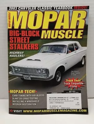 Mopar Muscle Magazine May 2003   Windshield Installation • $6.99