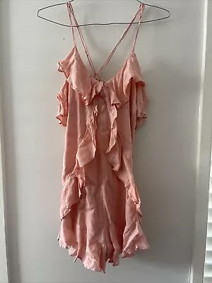 ALICE McCALL Pink Made For This Frill Party/Cocktail Playsuit Size 6 • $50