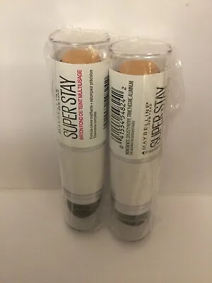 2 X Maybelline Super Stay Multi Use Foundation Stick #120 Classic Ivory NEW. • $16.96
