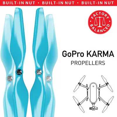 Master Airscrew 10x4.5 MR KR Propeller C Set X4 Blue For GoPro KARMA Drone • $53.17