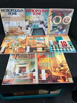 Metropolitan Home Magazine Lot Of 8 1987-1991 • $59.99