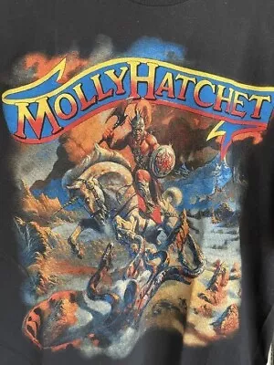 Molly Hatchet Black Short Sleeve Cotton T-shirt Unisex S-5XL Men Women • $18.99