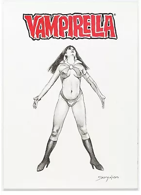 VAMPIRELLA Painting Original Art By SANJULIAN Manuel Perez Clemente 2000s • $650