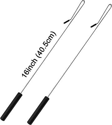 Jakeei 2 Pack 16 Inch Puppet Handles Arm Control Rod Metal Puppet Stick Accessor • £15.85