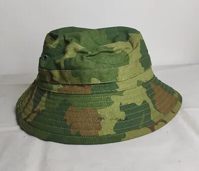 Vietnam War Mitchell Camouflage Camo Combat Boonie Hat Cotton Cap  60 • $17.99