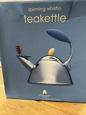 2000 Michael Graves Whistling Tea Kettle Limited Edition Spinning Whistle NEW!! • $155