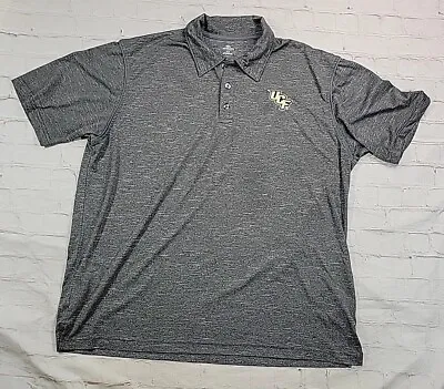 UCF Knights Apparel Charcoal Gray Embroidered Logo Polo Shirt Size XL Florida • $15.30