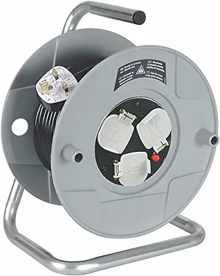 Brennenstuhl 25 Metre Cable Reel Extension Lead Triple Socket 240V 13Amp • £39.99