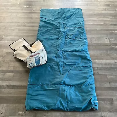 Eddie Bauer Sleeping Bag COMFORT SHELL Rectangular  40°F - 60°F  Fleece Lining • $29.99