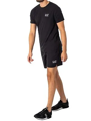 EA7 Men's Logo Ventus Shorts And T-Shirt Set Black • £82.95