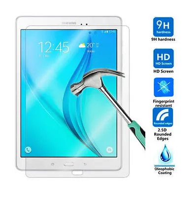 £4.99 • Buy Tempered Glass Screen Protector Cover For Samsung Galaxy Tab A 9.7  Sm-t550/t555